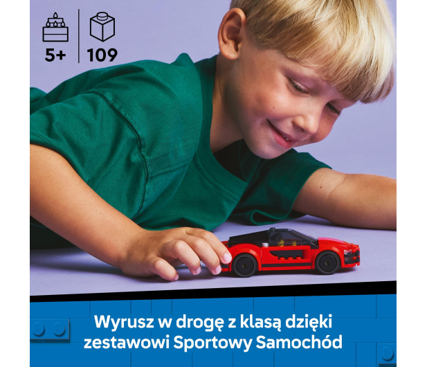 LEGO City 60448 Czerwony samochód sportowy - 1284112 - zdjęcie 4